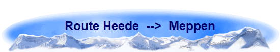 Route Heede  -->  Meppen
